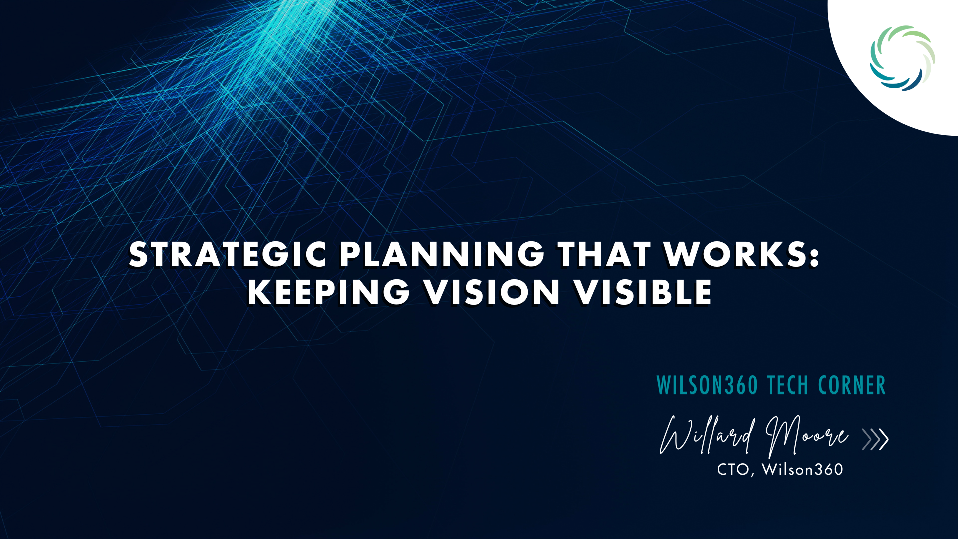 strategic planning that works keeping vision visible